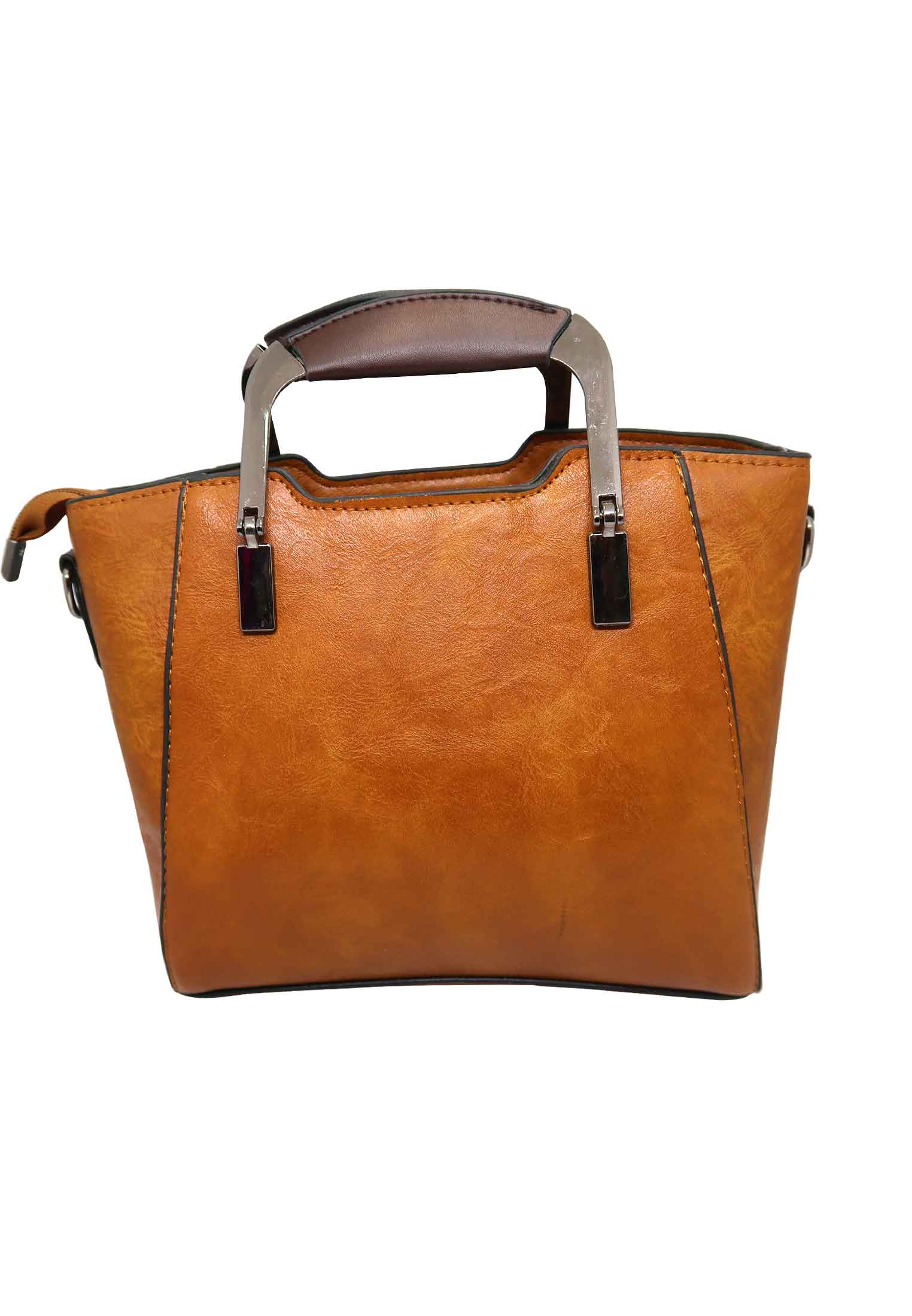 Brown artificial leather Party bag 