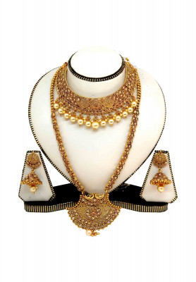 Indian joypuri Seta set with short kontho  and ear ring  