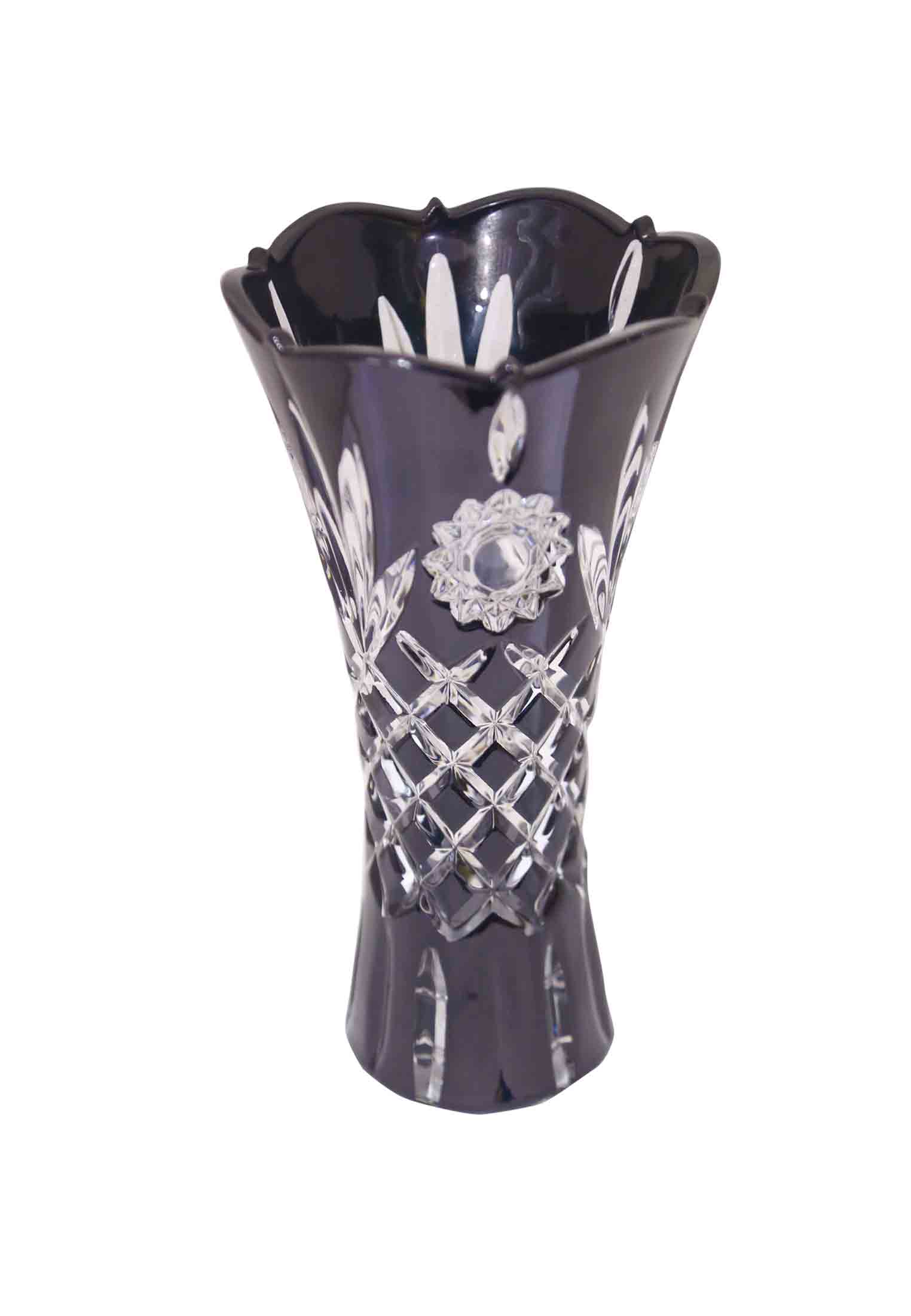 Biye Bazaar Black Glass flower vase