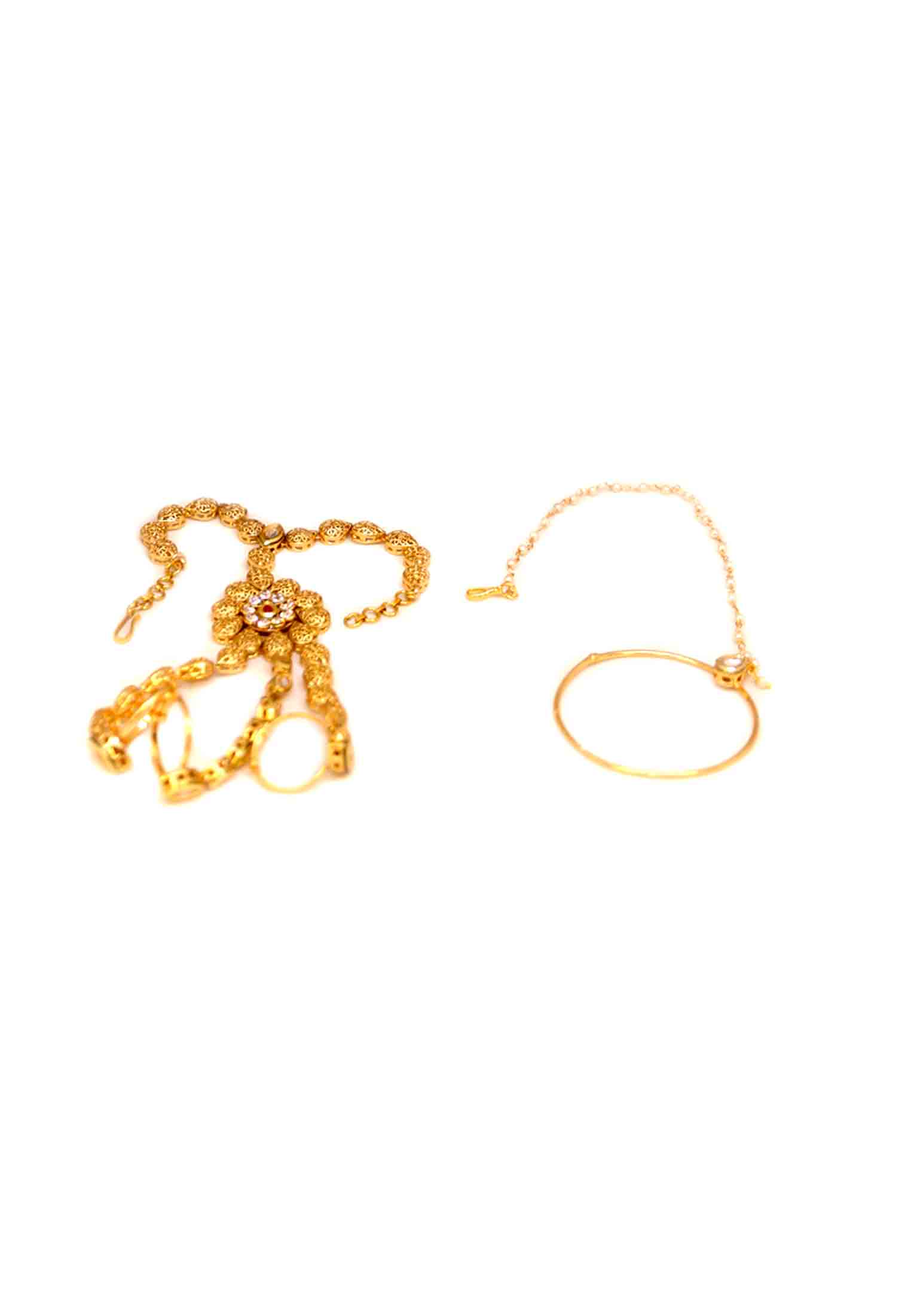 Gold platted Joypuri weeding bridal set 