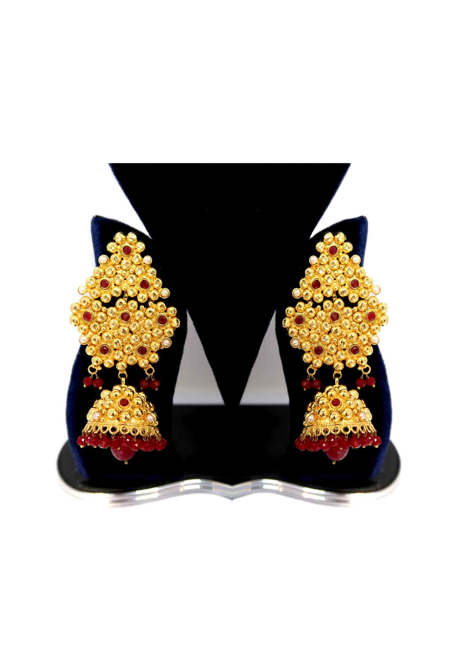 Marble Rubi Kontho neckless with jorwa set 