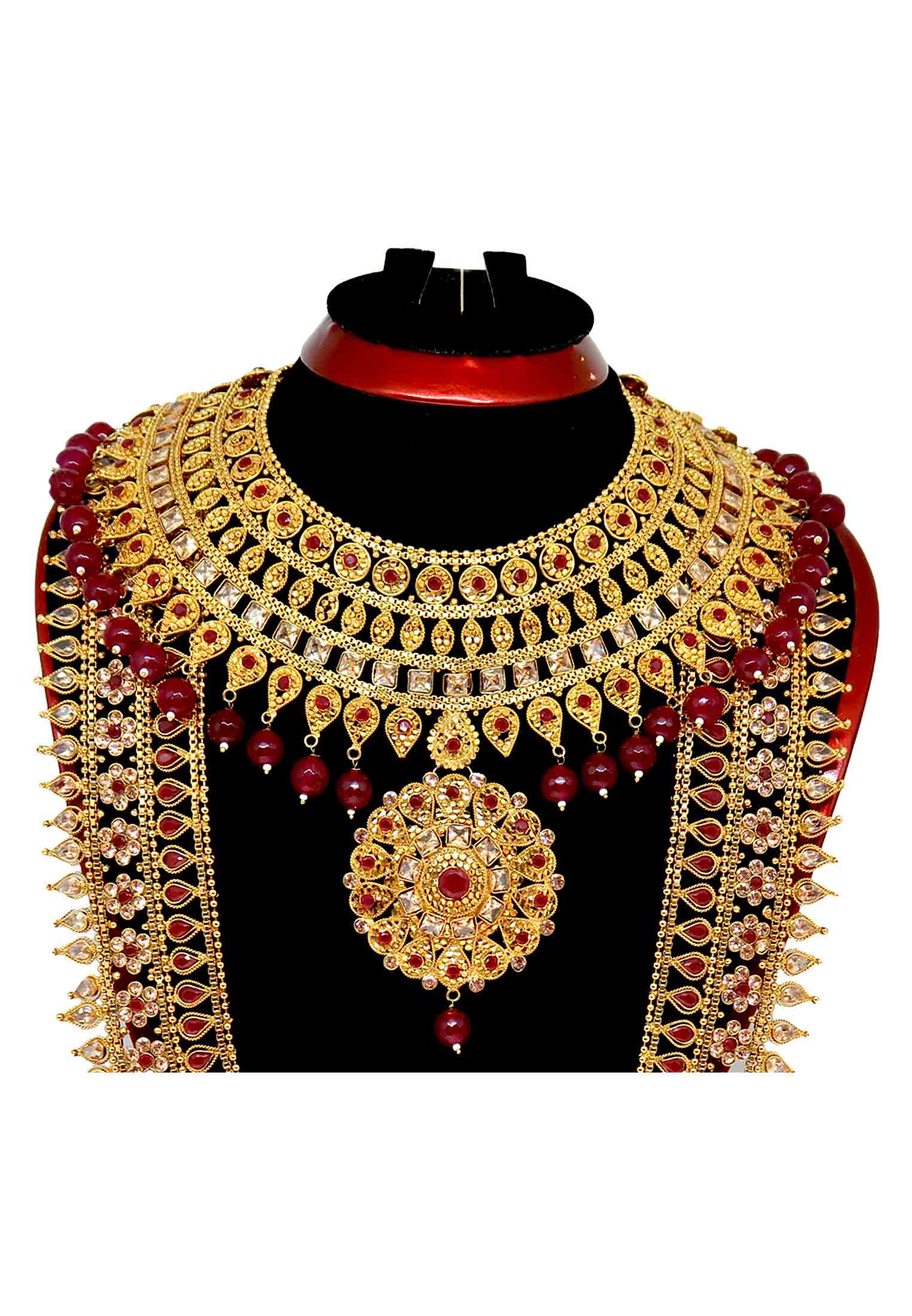 Desi Marble Sita  har with jorwa necklace  