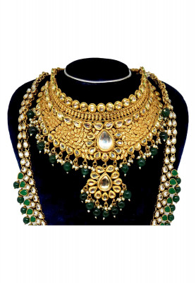 Sita har necklace with ear  ring  
