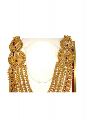 Golden color Sita har With ear ring 