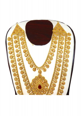 Dana work gold copper Seta har necklace