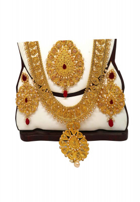 Bangladesh metal Sita har & necklace with ear ring