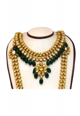 Real kundon Sita har & necklace with ear ring
