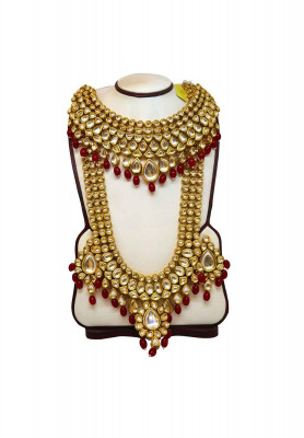 Real kundon Sita & necklace with ear ring