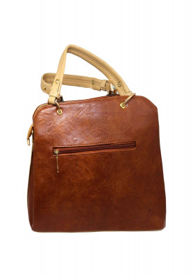 Brown Artificial leather Party bag