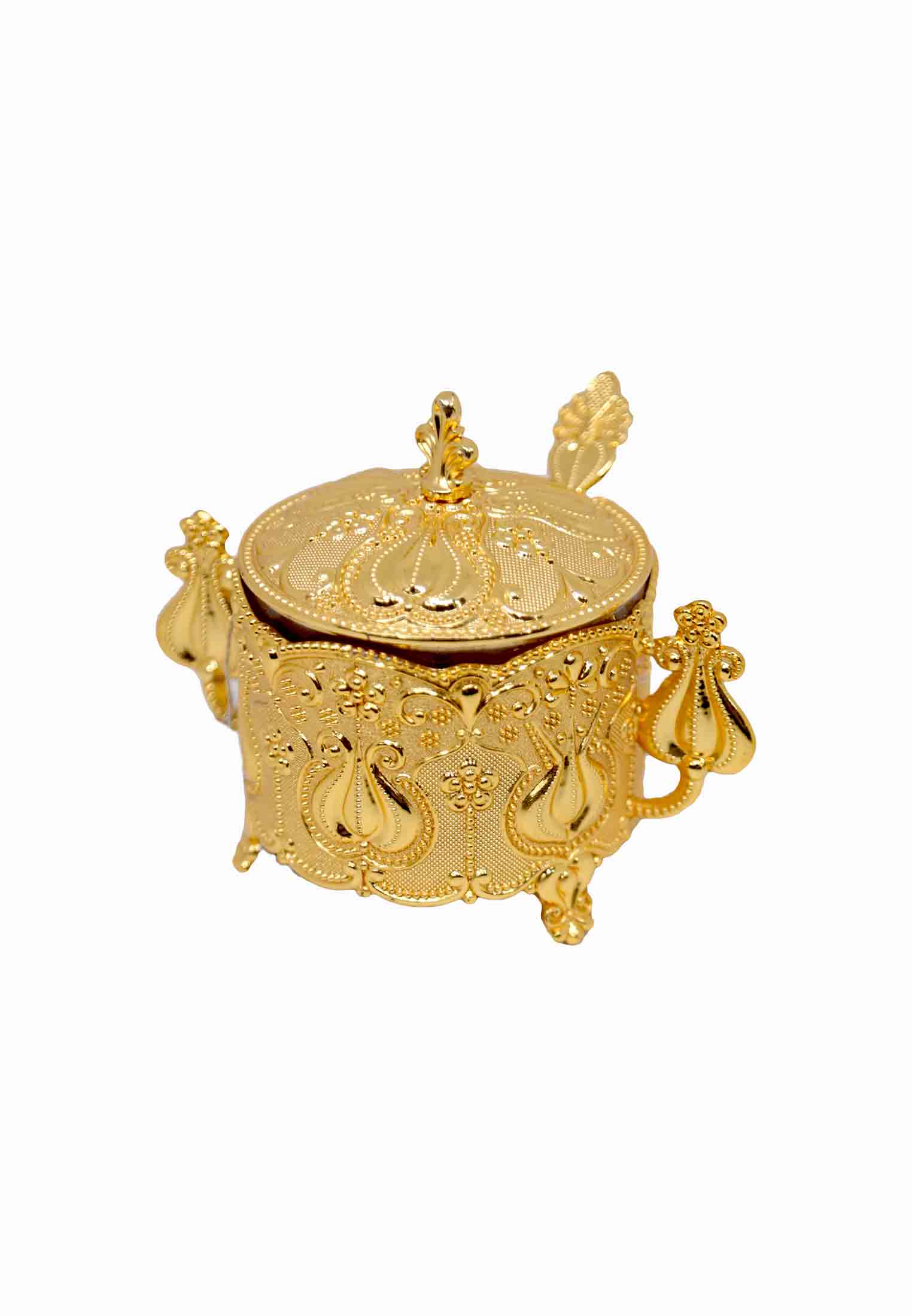 Golden Metal body Sugar pot 