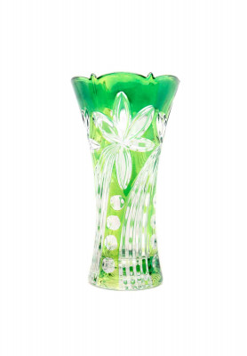 Green Crystal Flower Vase