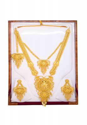 Heavy Locket Gold Plated Sita Haar Set