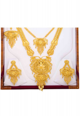 Heavy Locket Gold Plated Sita Haar Set