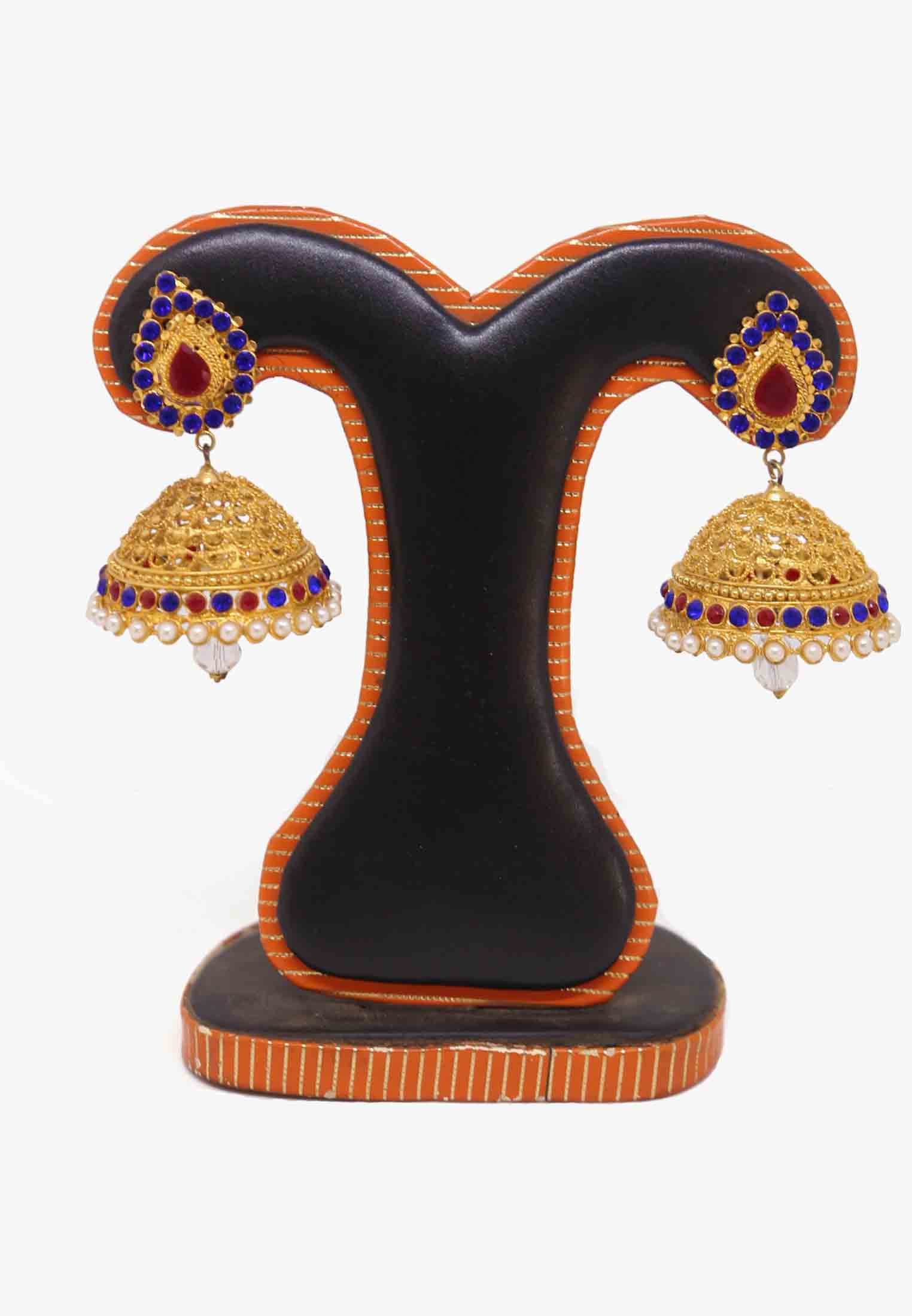 Round Shaped Golden Jhumka