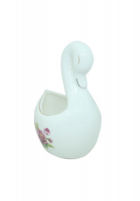 Rose Design Ceramic Spoon Holder