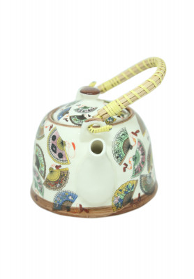 Off-white Ceramic Tea kettle