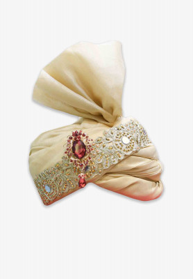 Golden  Colored Wedding Pagri