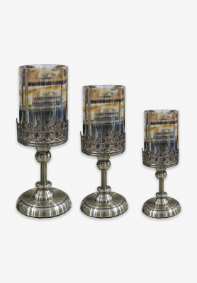 Crystal Candle Stand Set