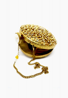 Zara Neha Golden Metal Bag