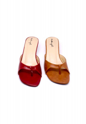 Black-yellow-red-maroon Regular pencil heel 