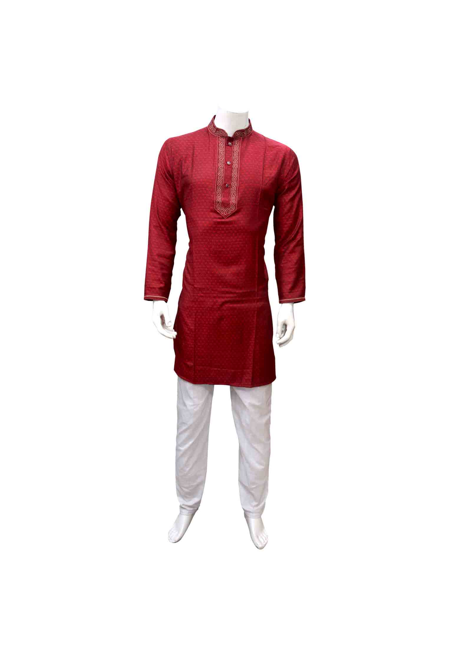 Piyaz cotton neck embroidery indian panjabi