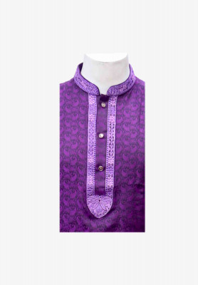 Purple neck embroidery indian panjabi