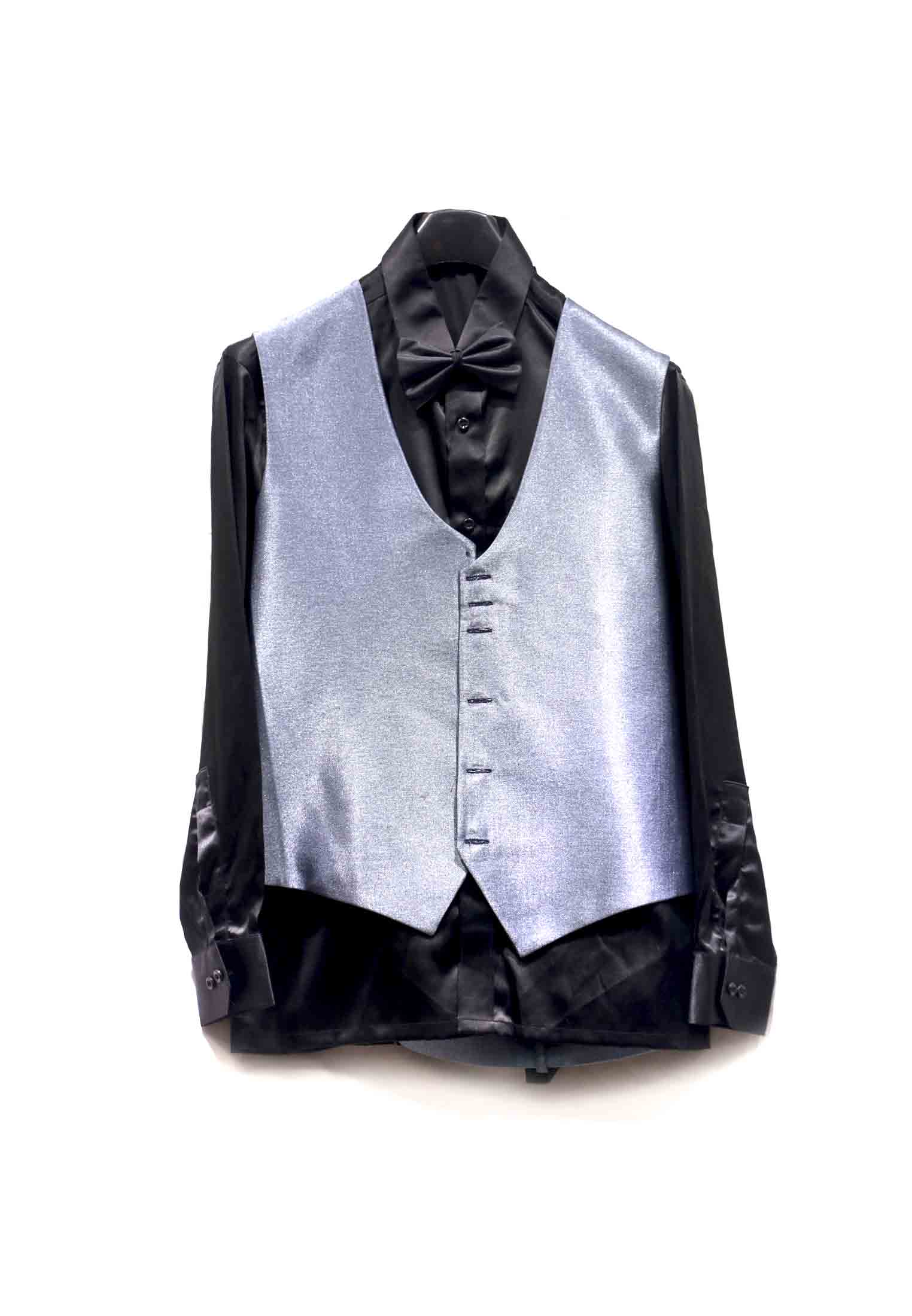 Biye Bazaar | Ash-Black Shining Party Suit
